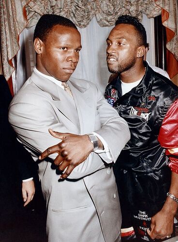 0_Boxers-Chris-Eubank-and-Nigel-Benn-September-1990